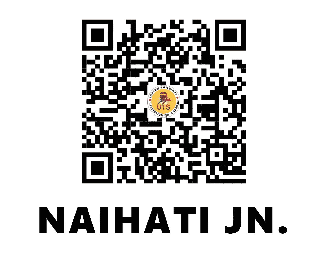 UTS QR Code for NAIHATI JN. - NH (ER - WEST BENGAL)